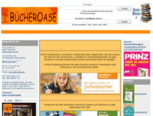 Tablet Screenshot of buecheroase-muenchen.de